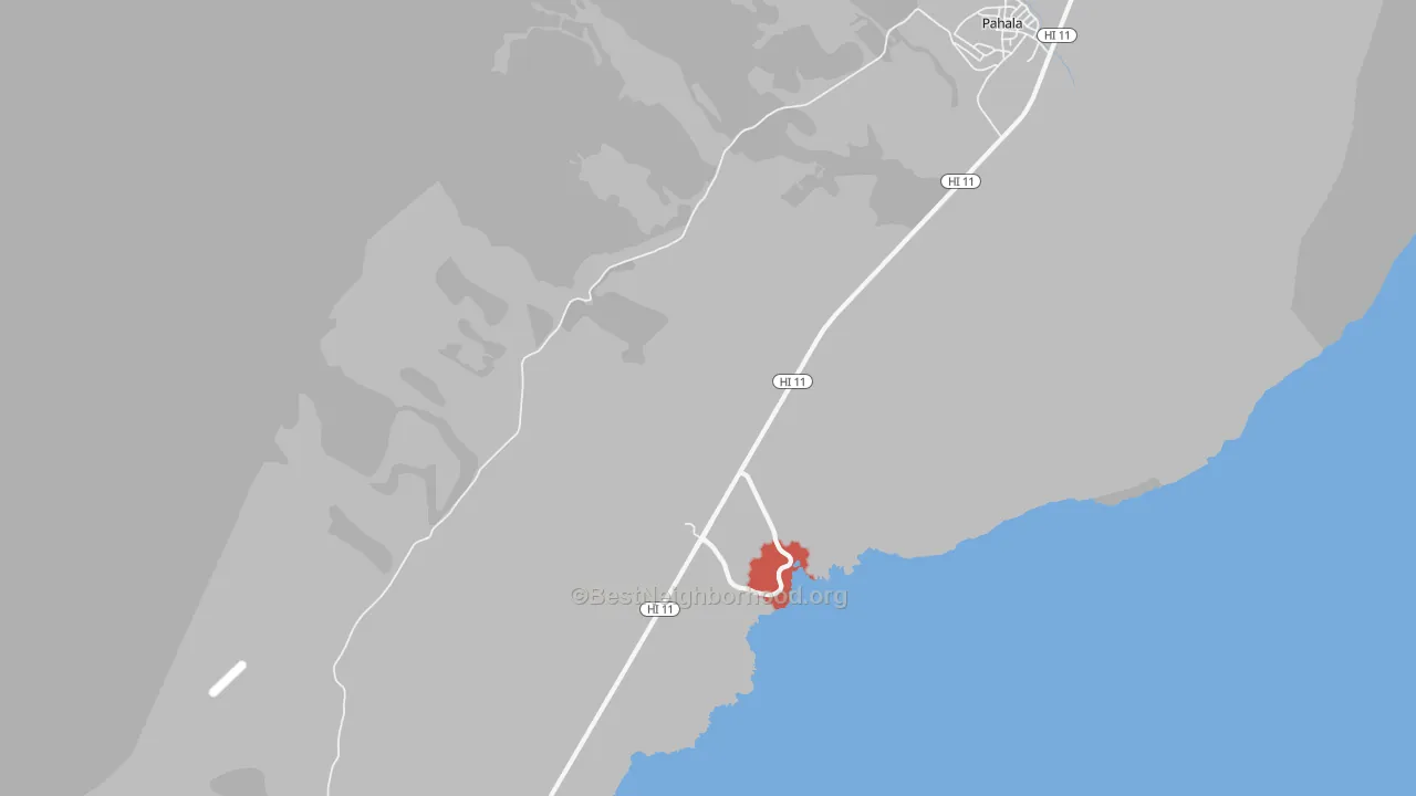 Transit Grade map of Punaluu, HI