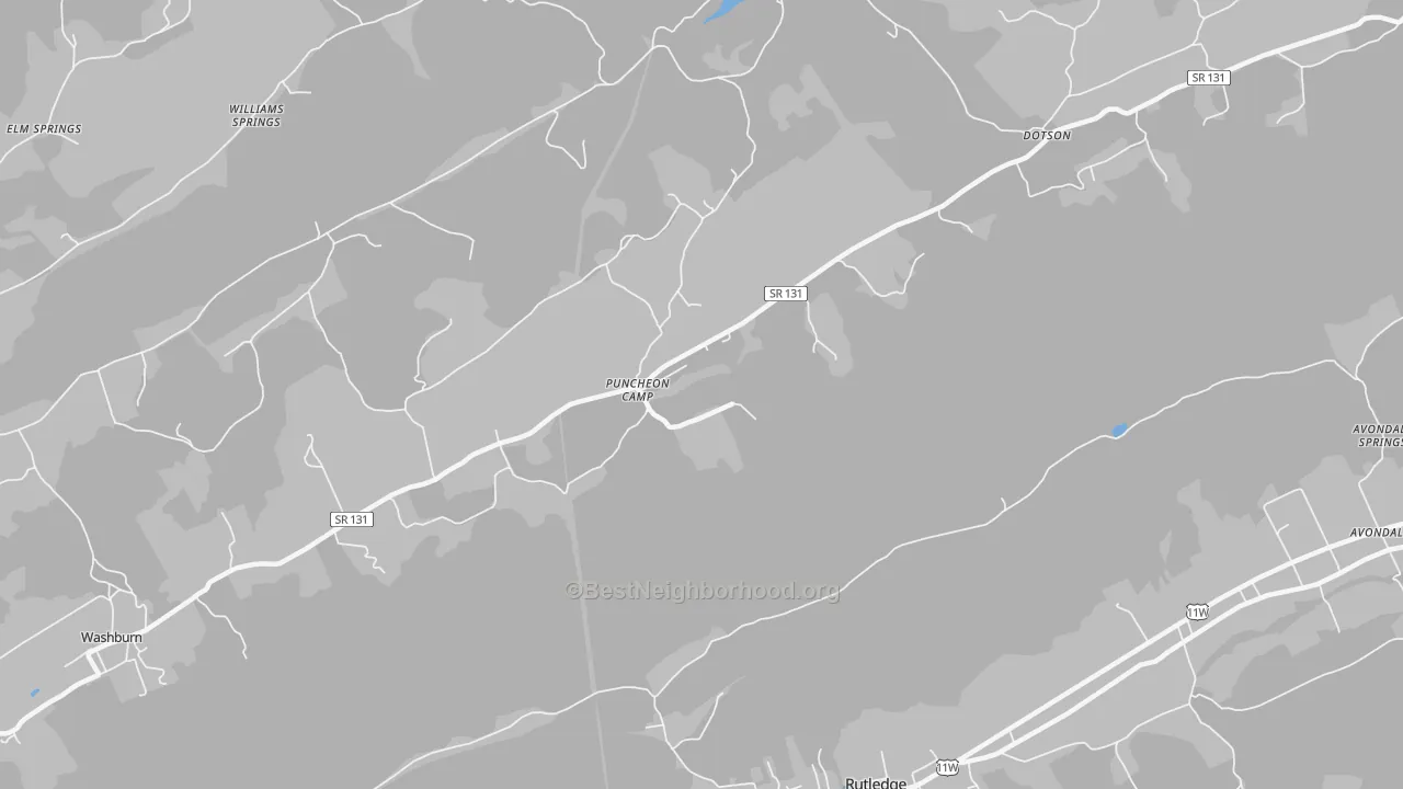 Transit Grade map of Puncheon Camp, TN