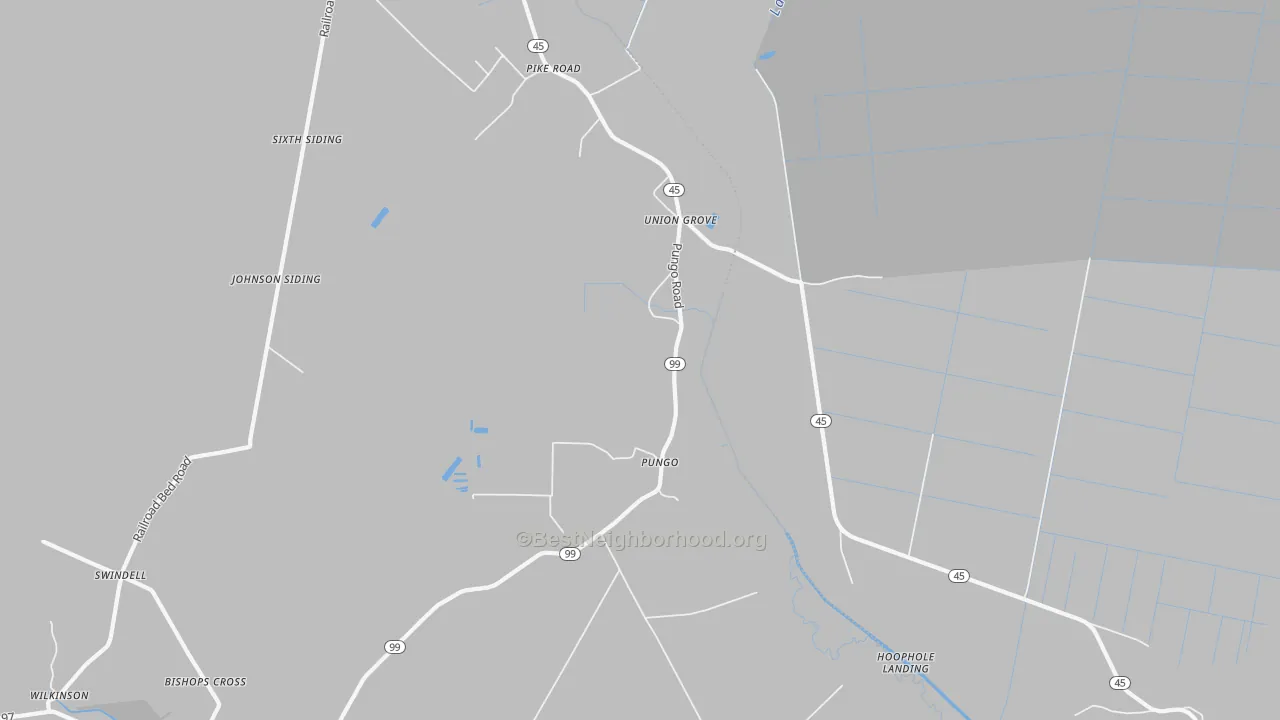 Transit Grade map of Pungo, NC