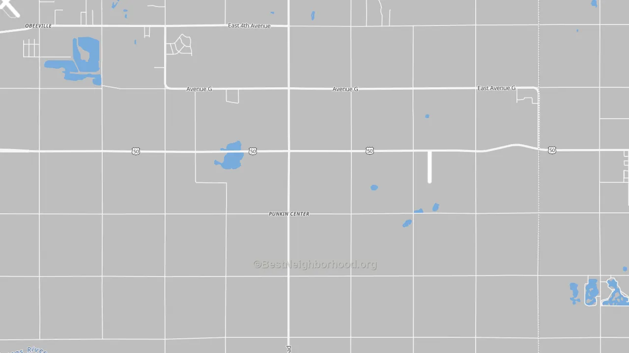 Transit Grade map of Punkin Center, KS