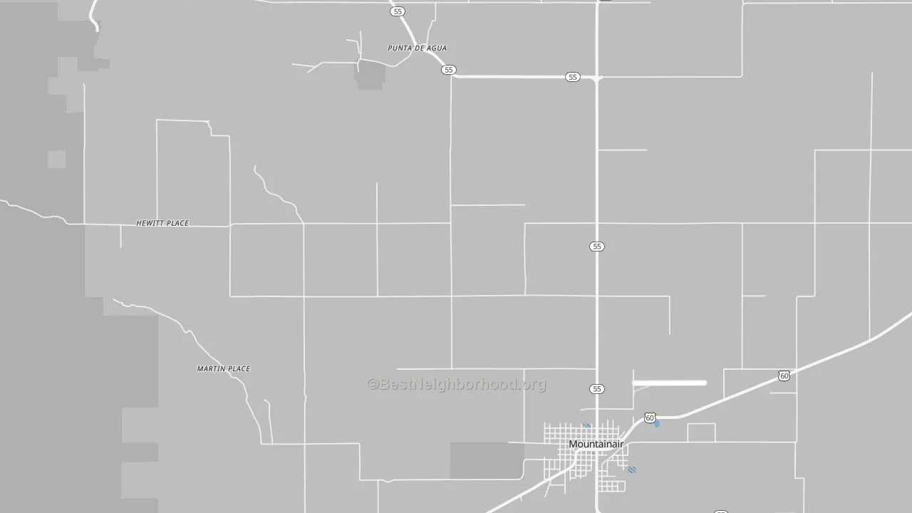 Transit Grade map of Punta de Agua, NM
