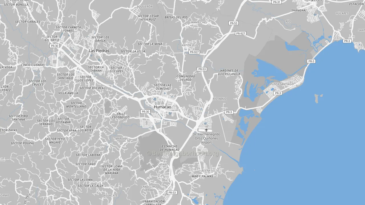 Transit Grade map of Punta Santiago, PR