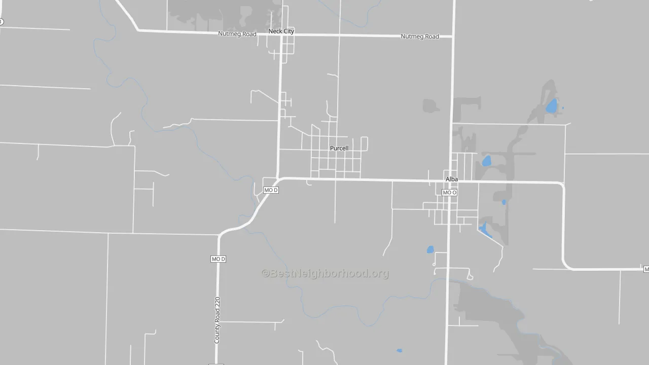 Transit Grade map of Purcell, MO