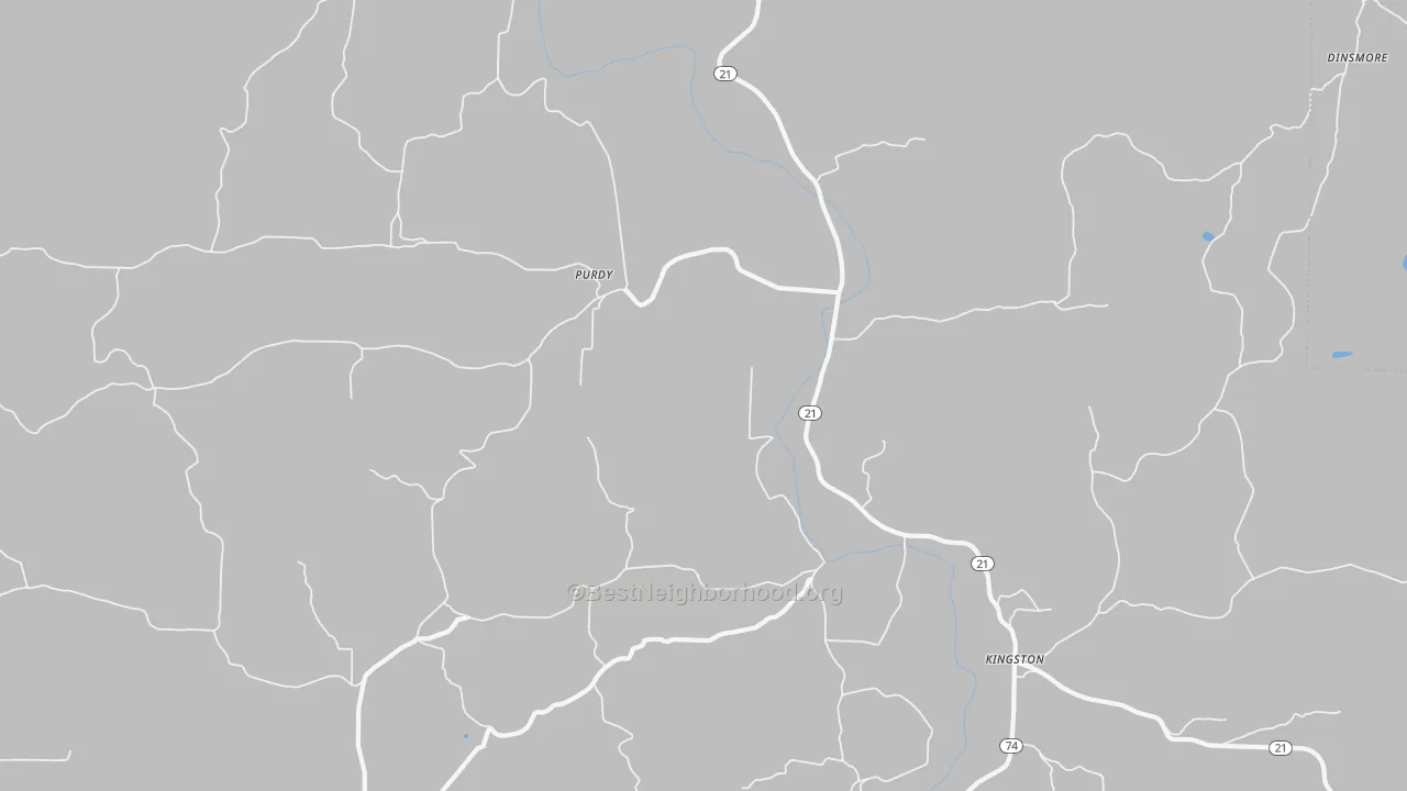 Transit Grade map of Purdy, AR