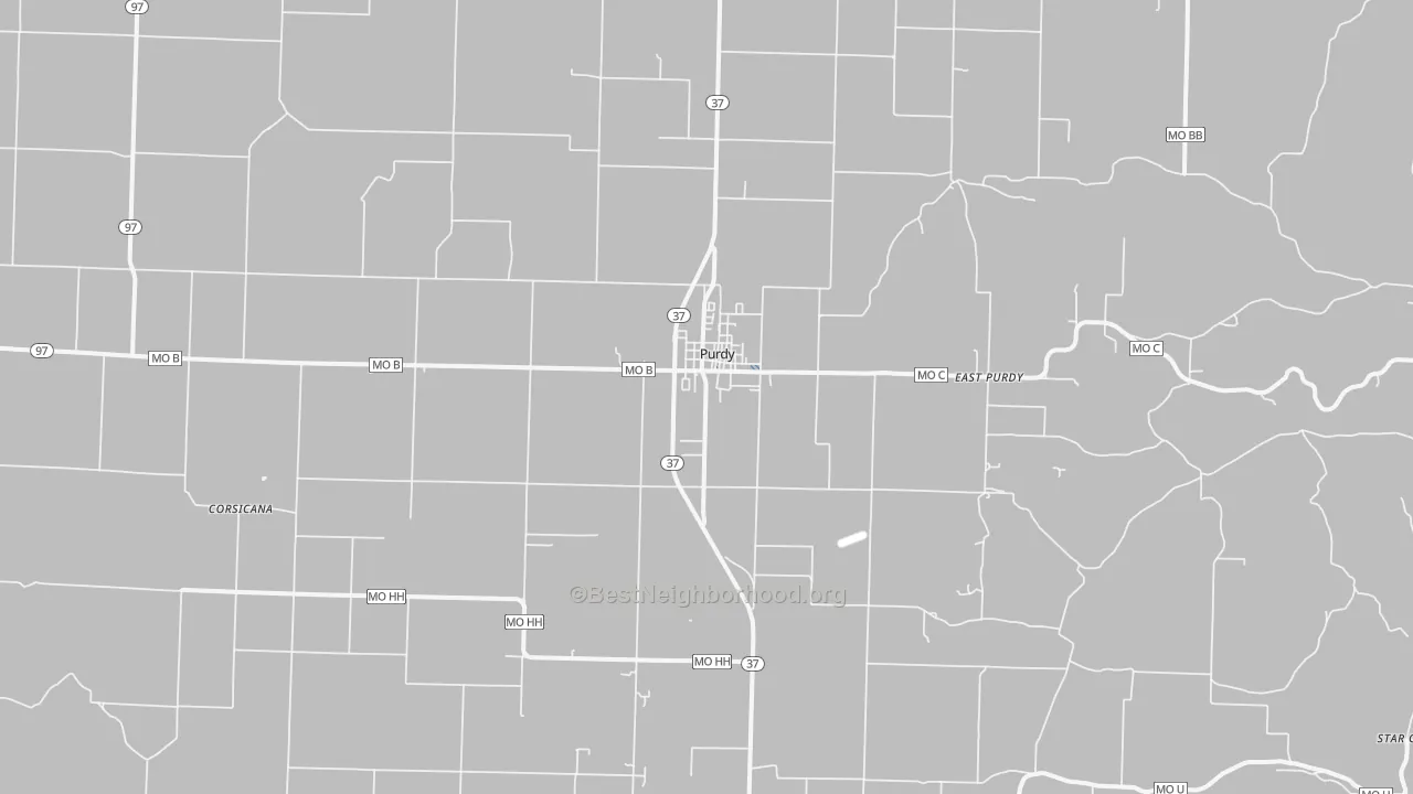 Transit Grade map of Purdy, MO
