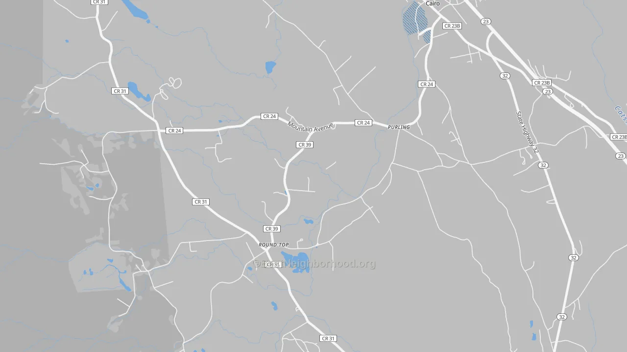 Transit Grade map of Purling, NY