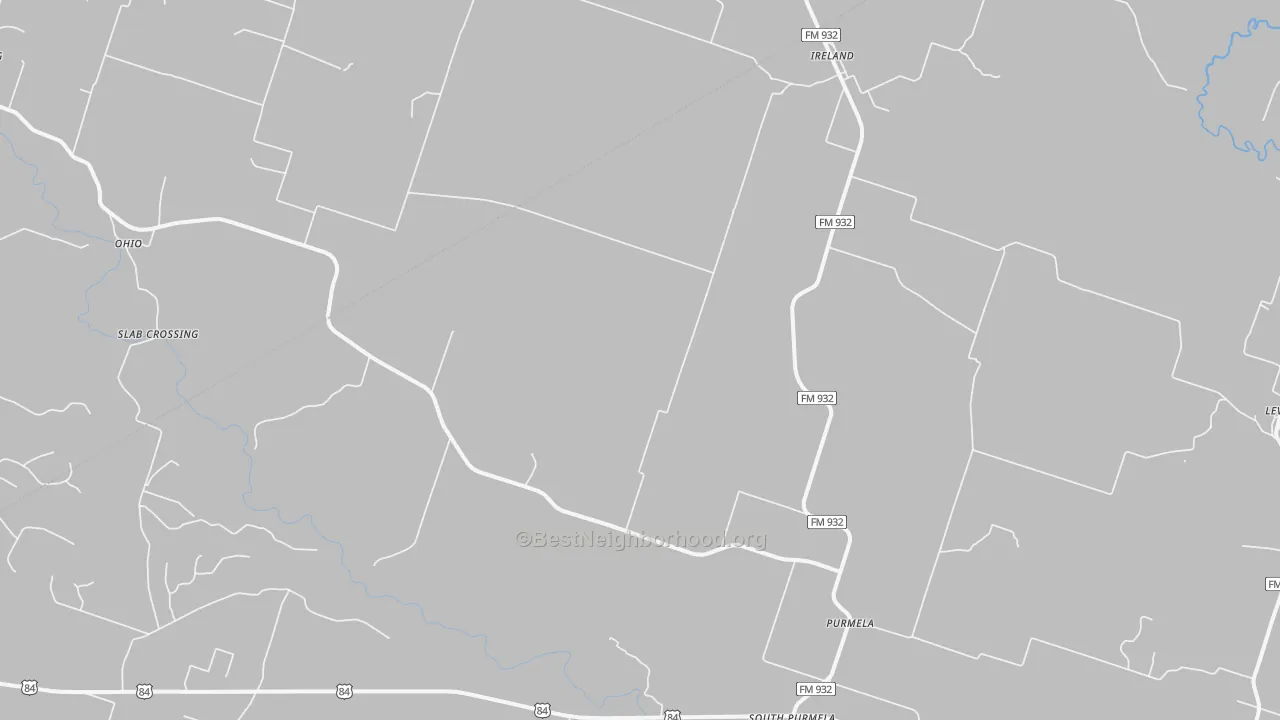 Transit Grade map of Purmela, TX