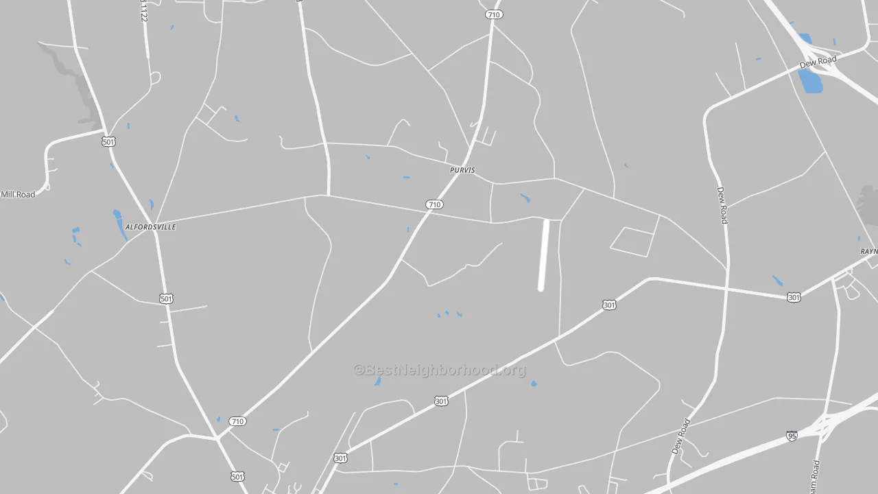 Transit Grade map of Purvis, NC