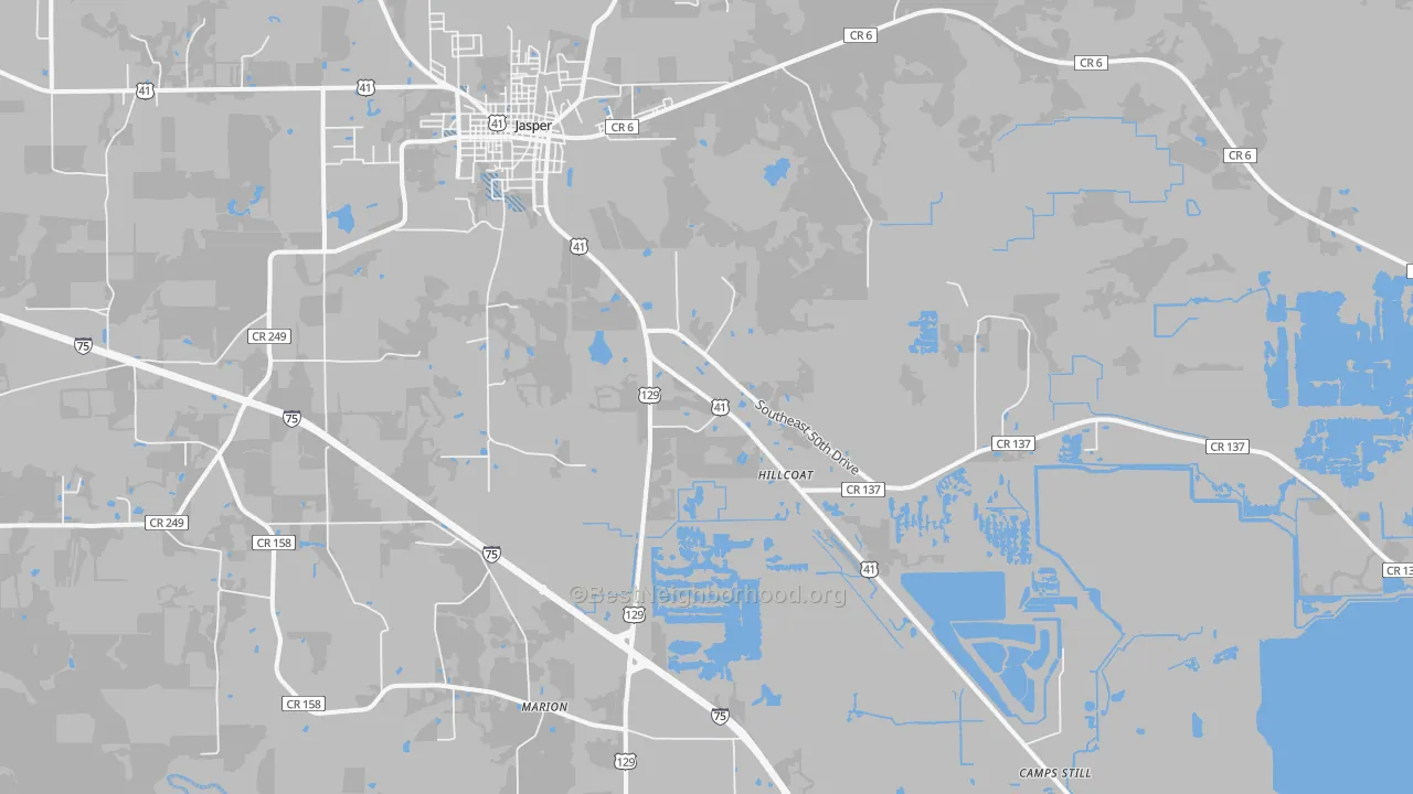 Transit Grade map of Purvis Still, FL
