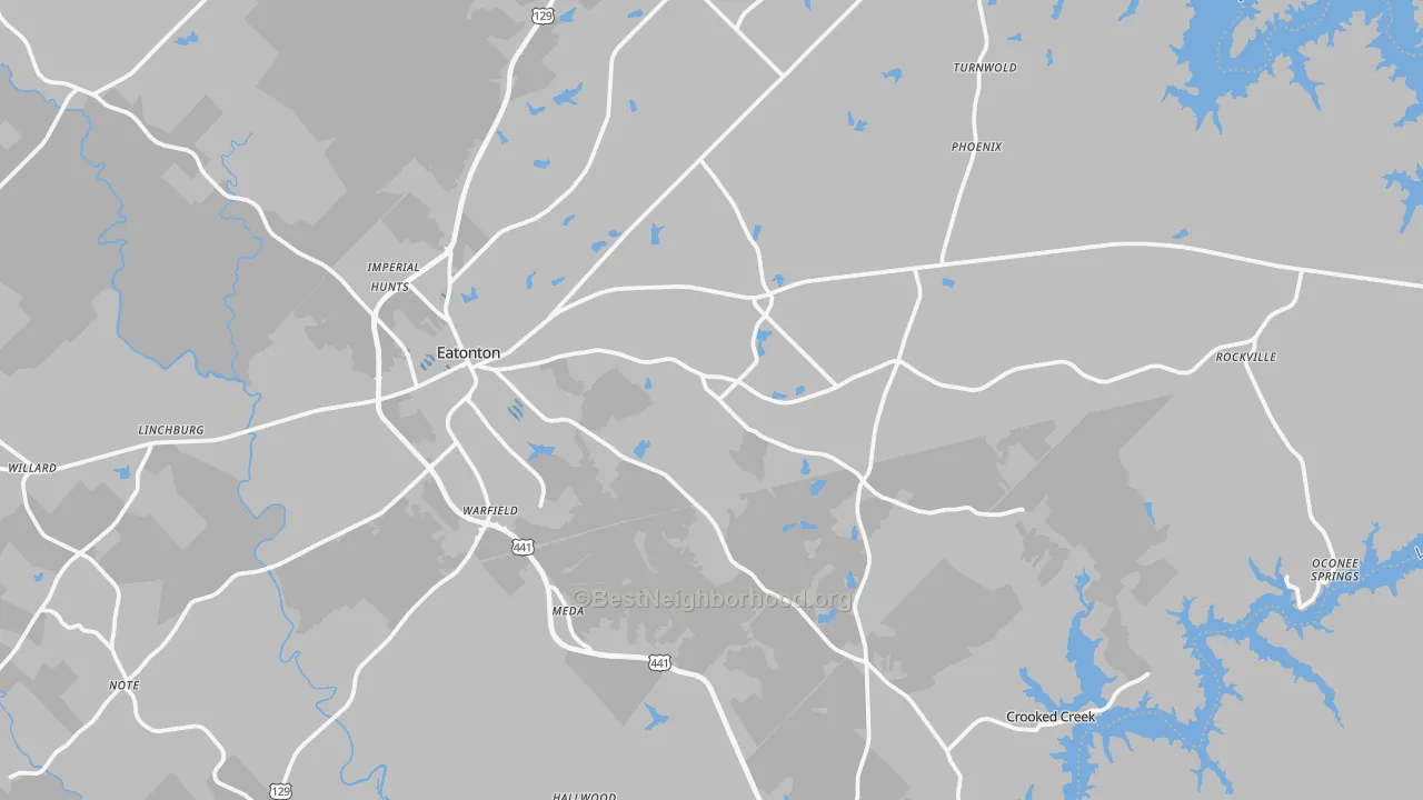 Transit Grade map of Putnam County, GA
