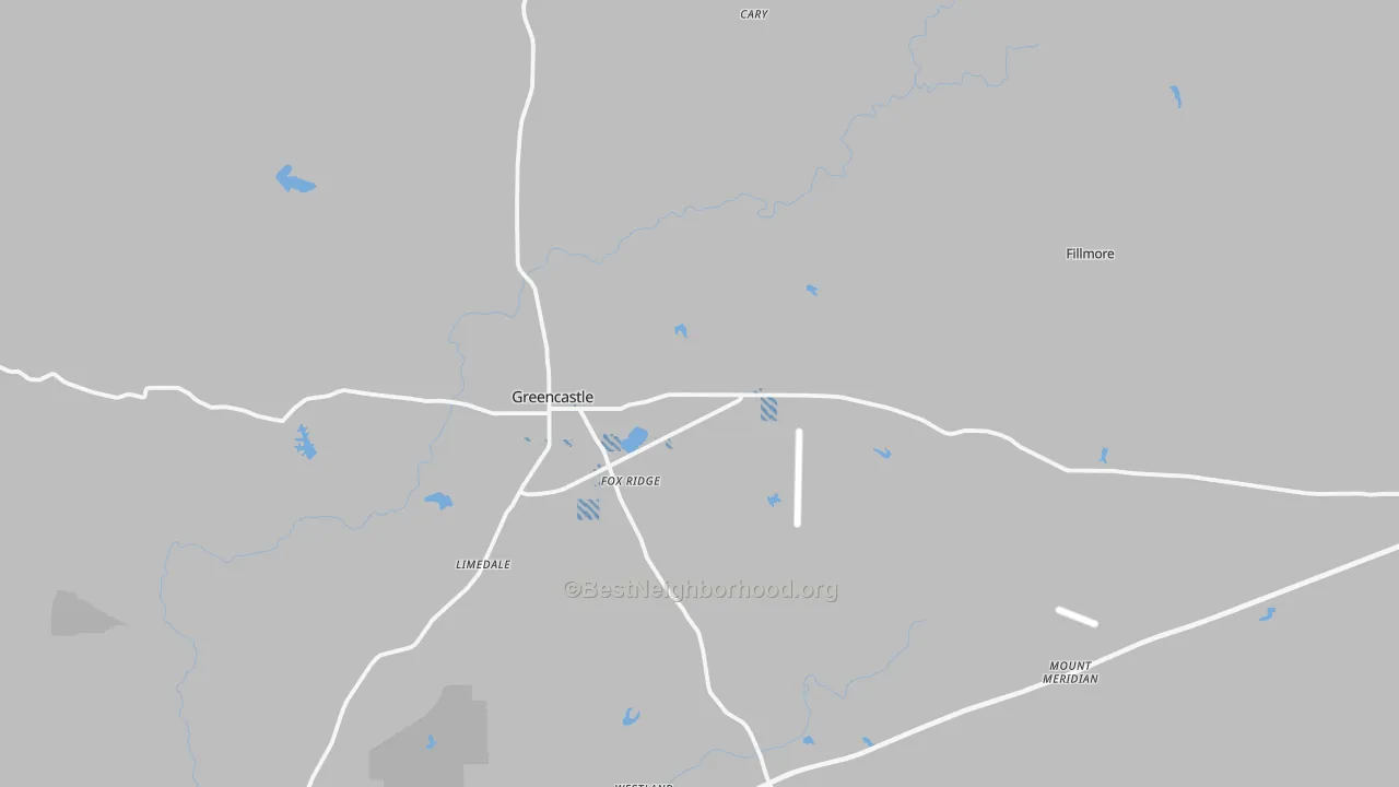 Transit Grade map of Putnam County, IN
