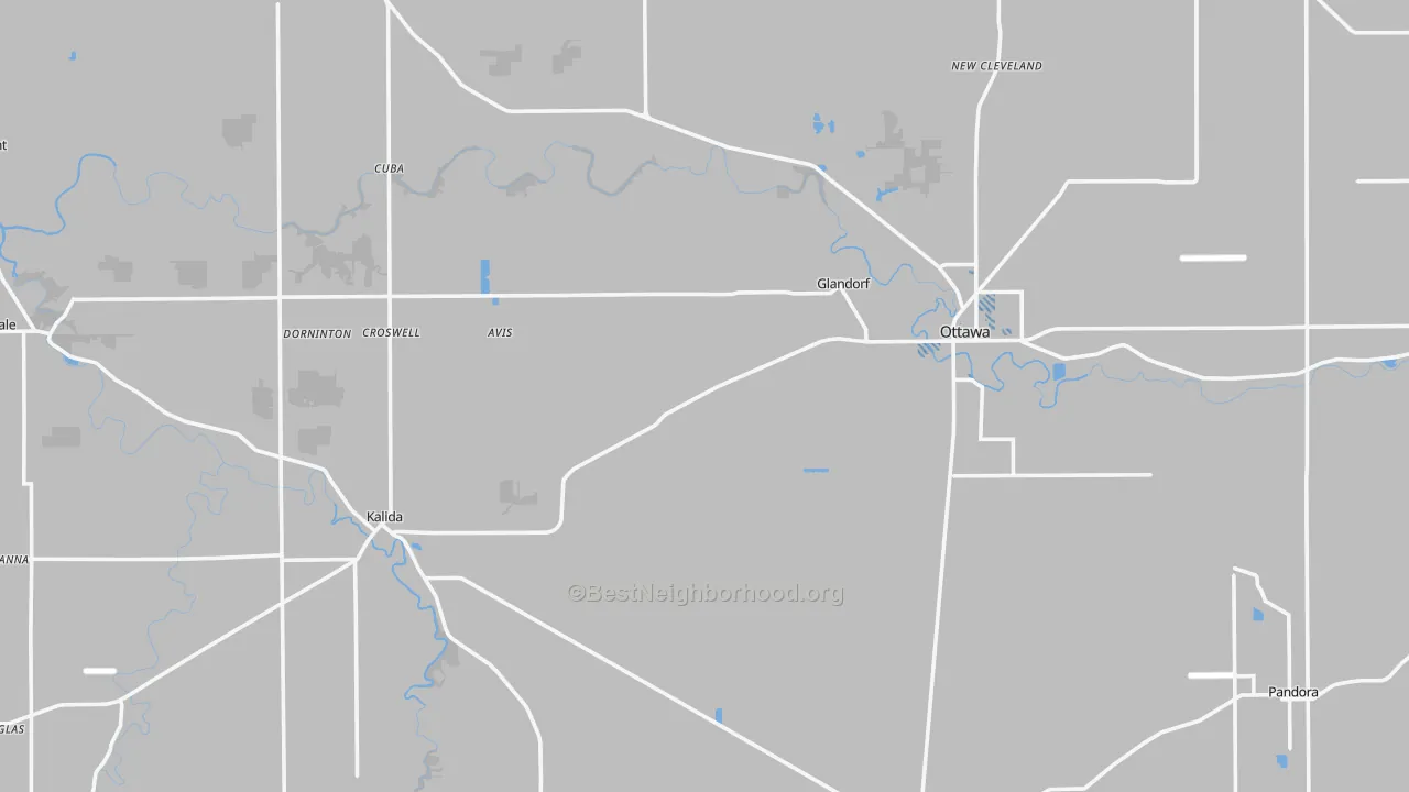 Transit Grade map of Putnam County, OH