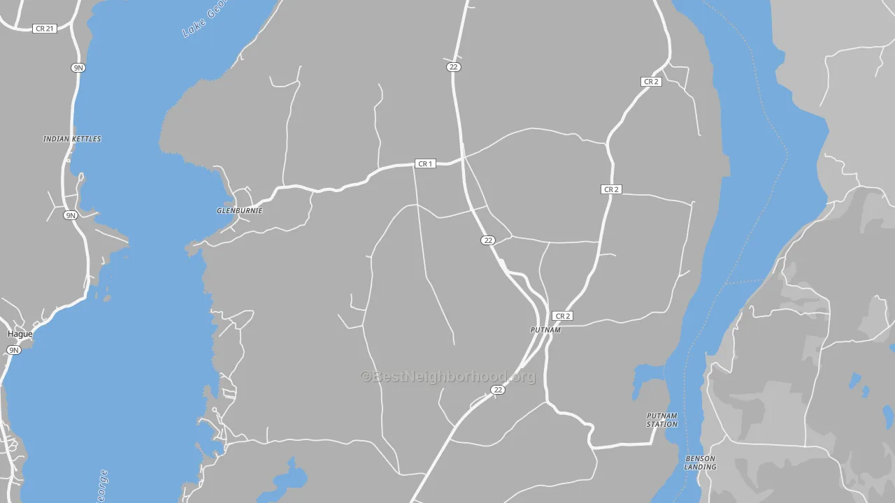 Transit Grade map of Putnam Station, NY