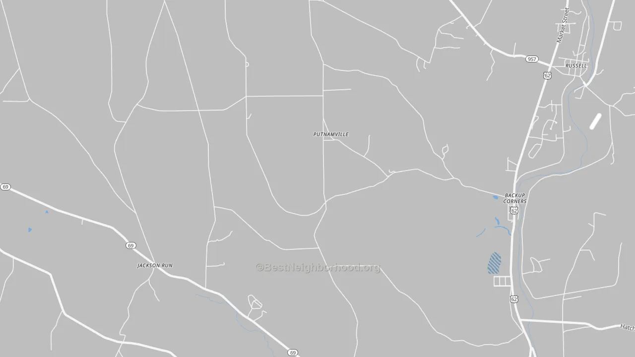 Transit Grade map of Putnamville, PA