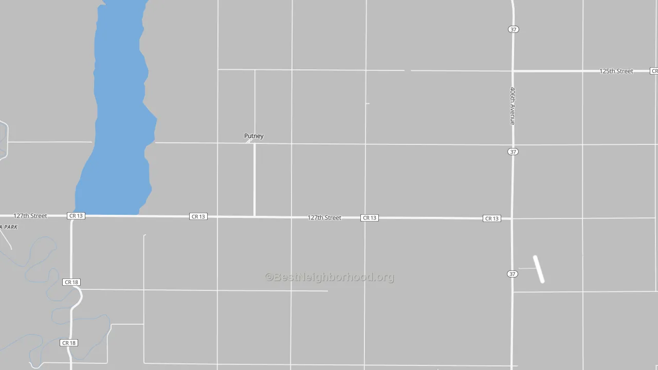Transit Grade map of Putney, SD