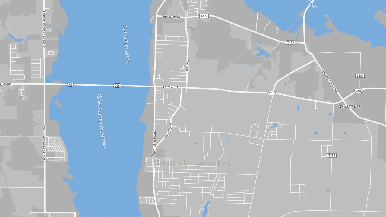 Transit Grade map of Pymatuning Central, PA