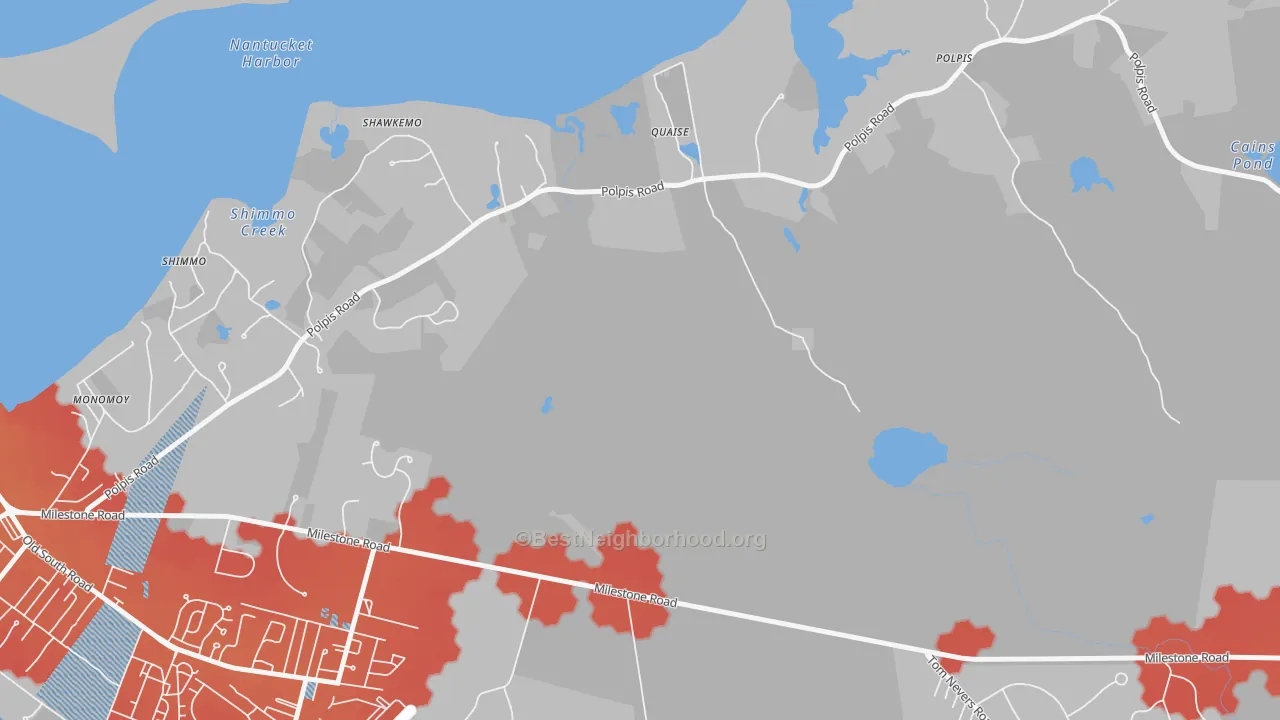 Transit Grade map of Quaise, MA