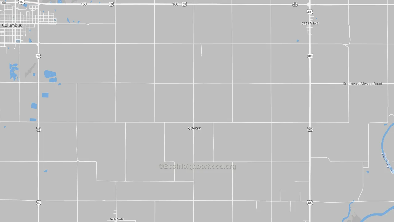 Transit Grade map of Quaker, KS