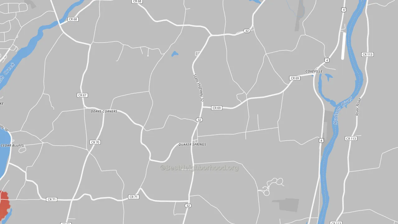 Transit Grade map of Quaker Springs, NY