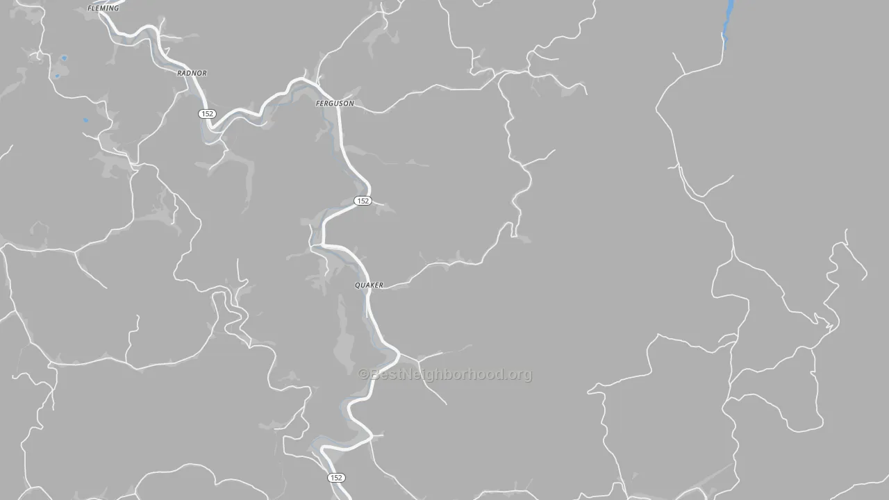 Transit Grade map of Quaker, WV