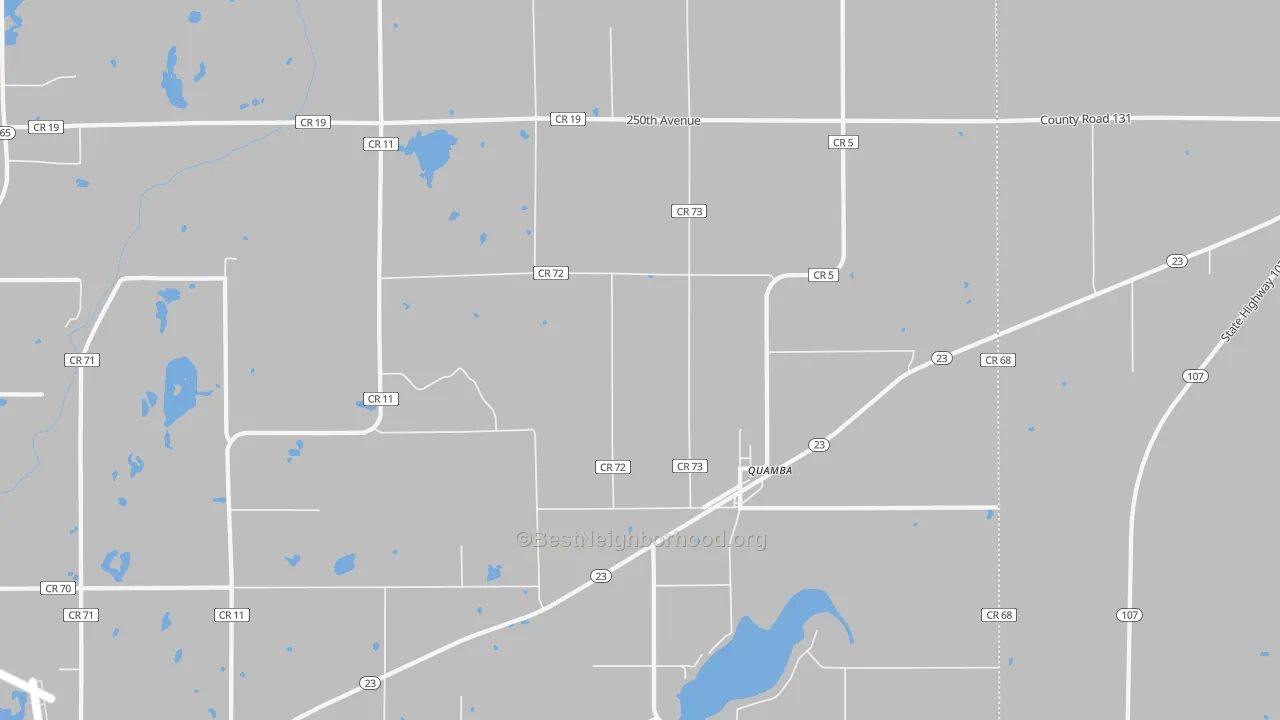 Transit Grade map of Quamba, MN