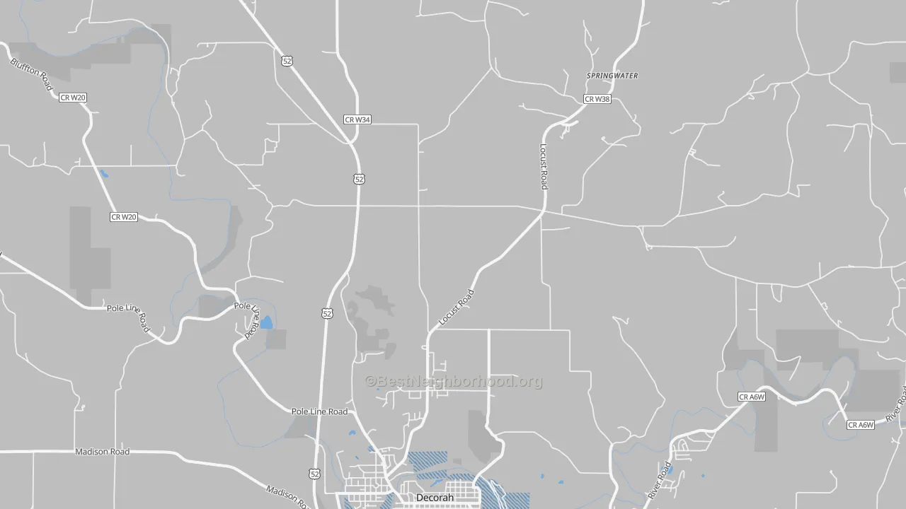 Transit Grade map of Quandahl, IA