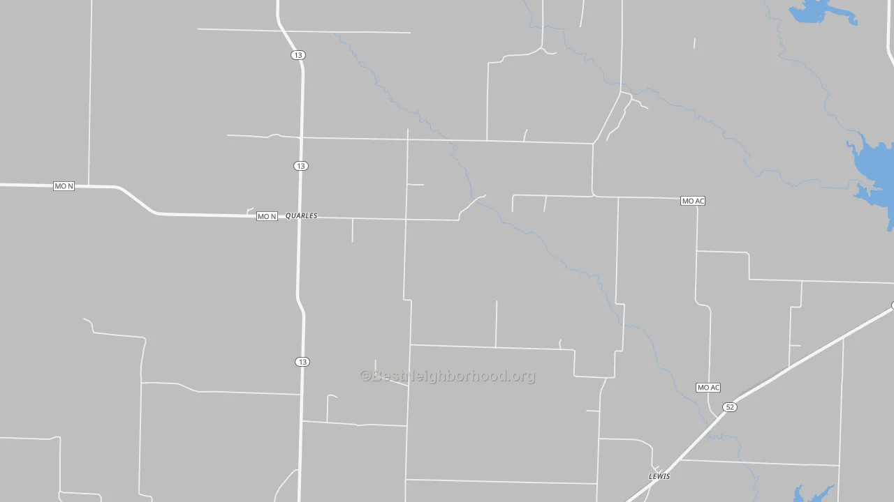 Transit Grade map of Quarles, MO