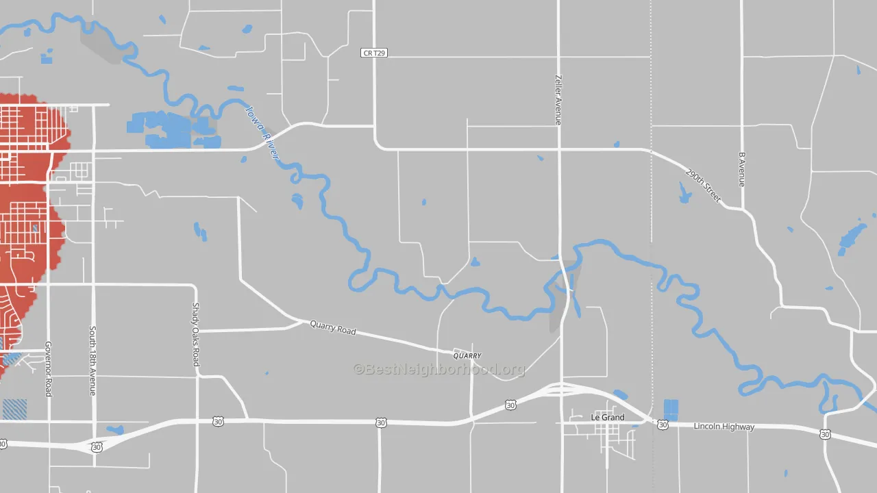 Transit Grade map of Quarry, IA