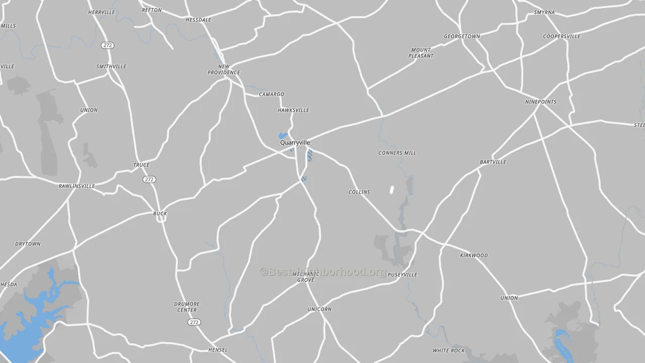 Transit Grade map of Quarryville, PA