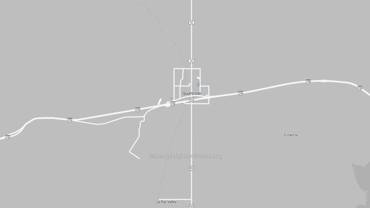 Transit Grade map of Quartzsite, AZ