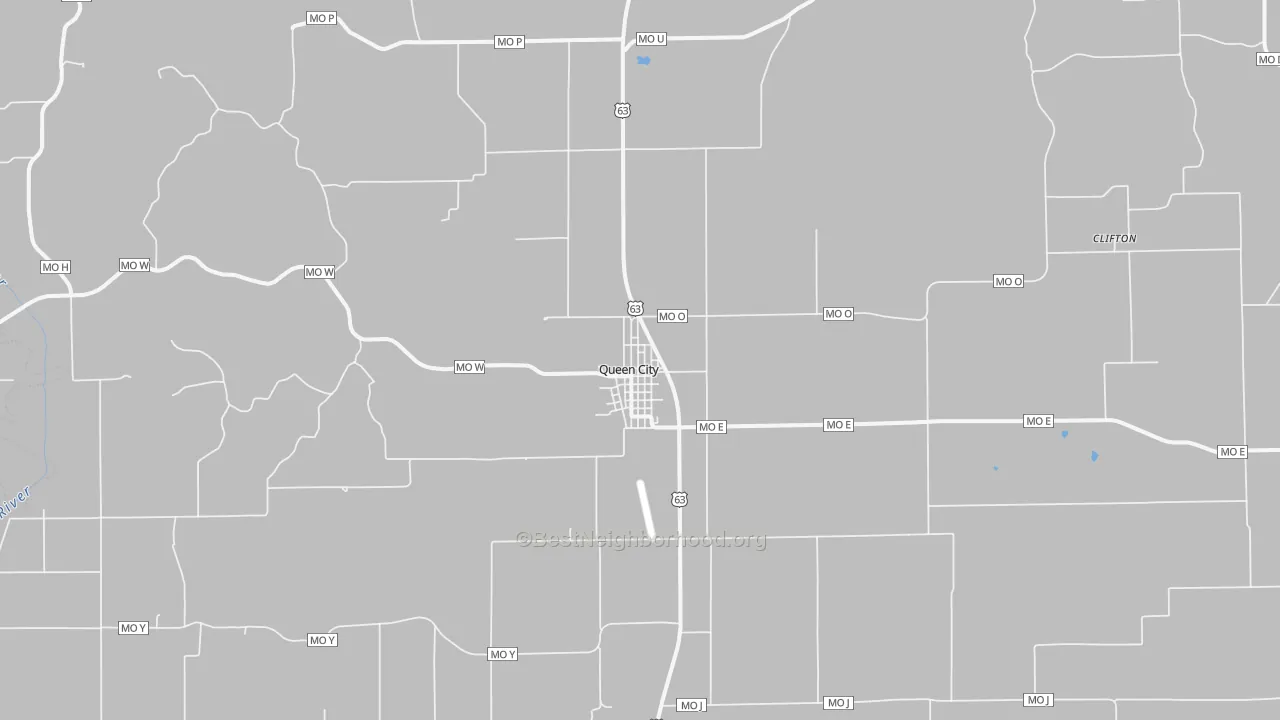 Transit Grade map of Queen City, MO