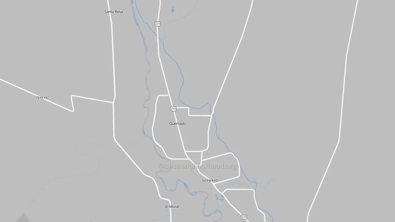 Transit Grade map of Quemado, TX