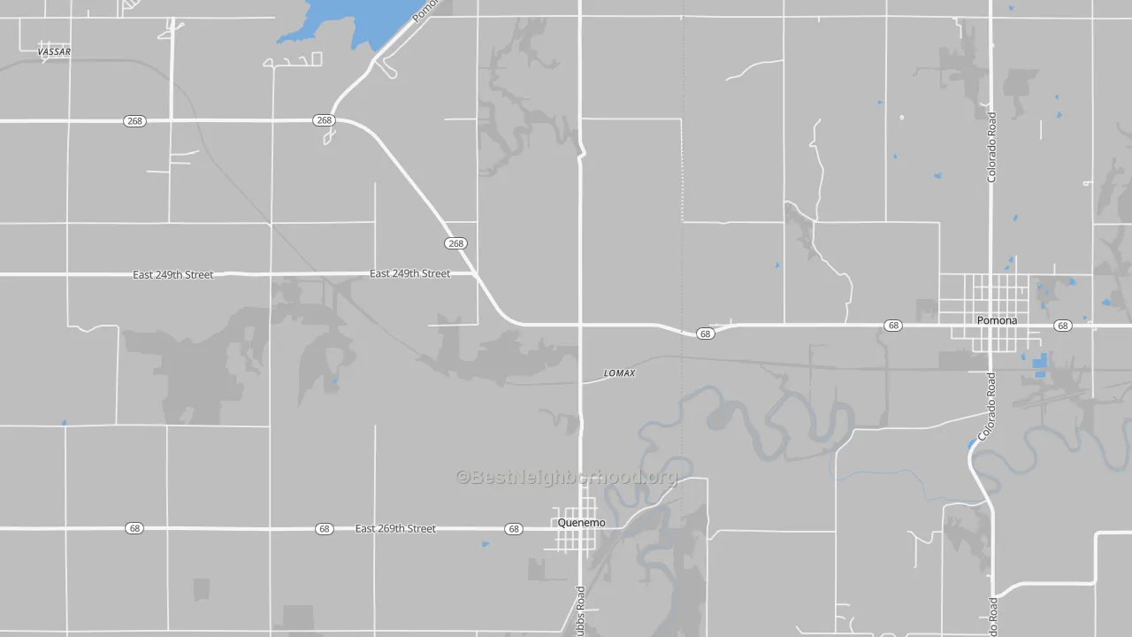 Transit Grade map of Quenemo, KS