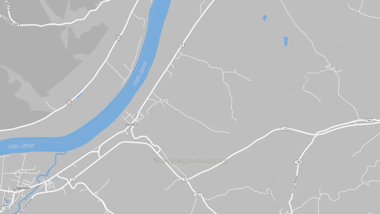 Transit Grade map of Quincy, KY