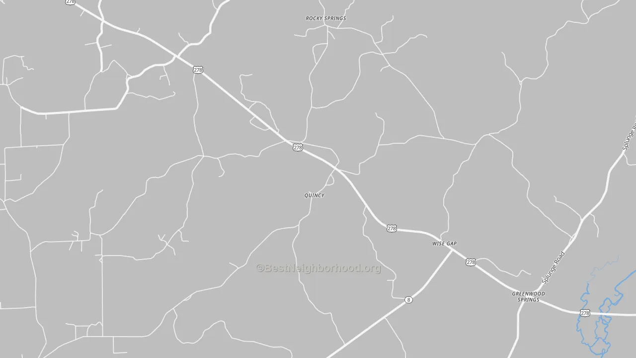 Transit Grade map of Quincy, MS