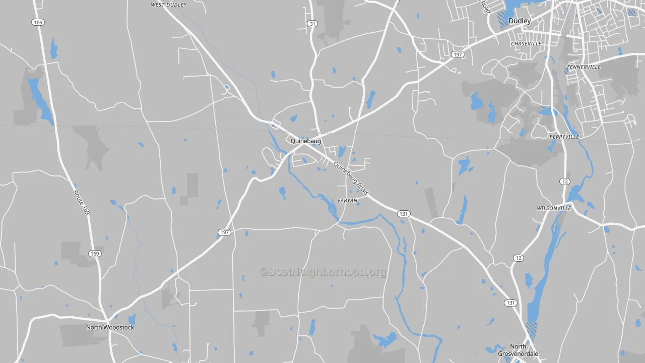 Transit Grade map of Quinebaug, CT
