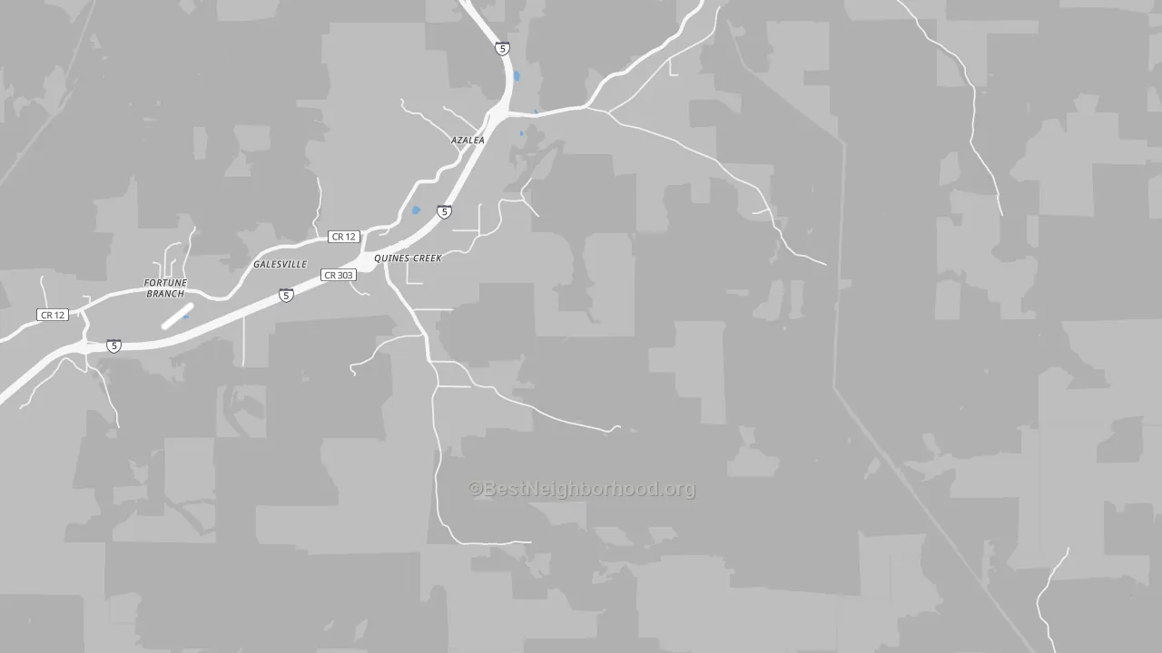 Transit Grade map of Quines Creek, OR