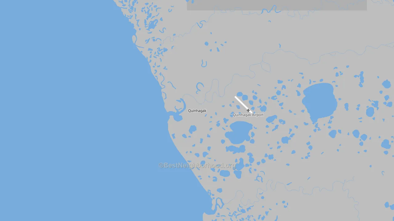 Transit Grade map of Quinhagak, AK