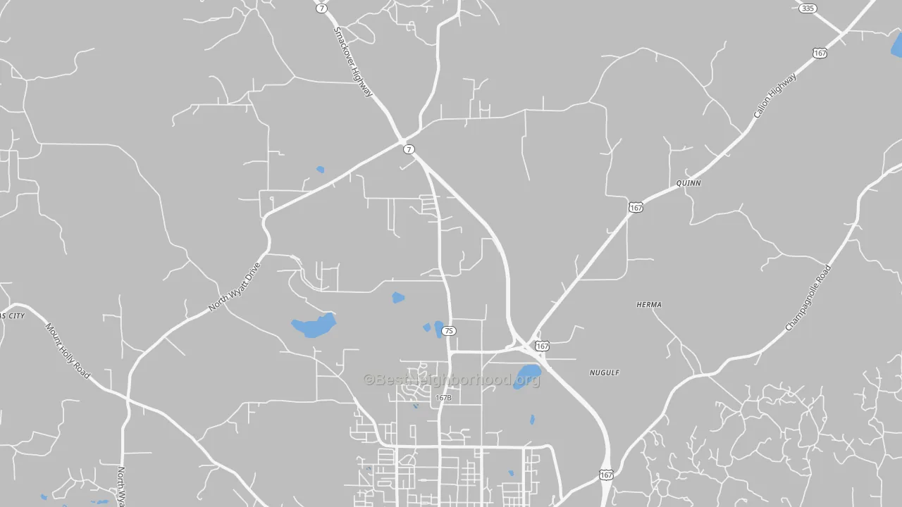 Transit Grade map of Quinn, AR