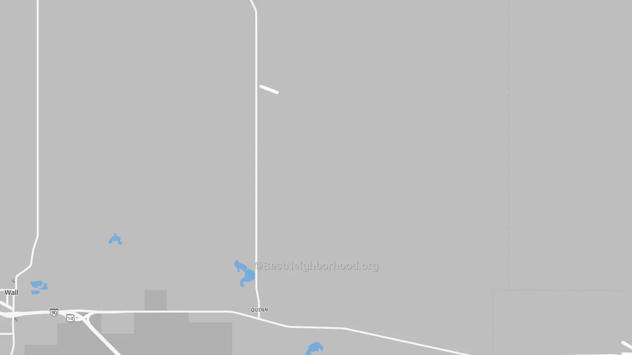 Transit Grade map of Quinn, SD