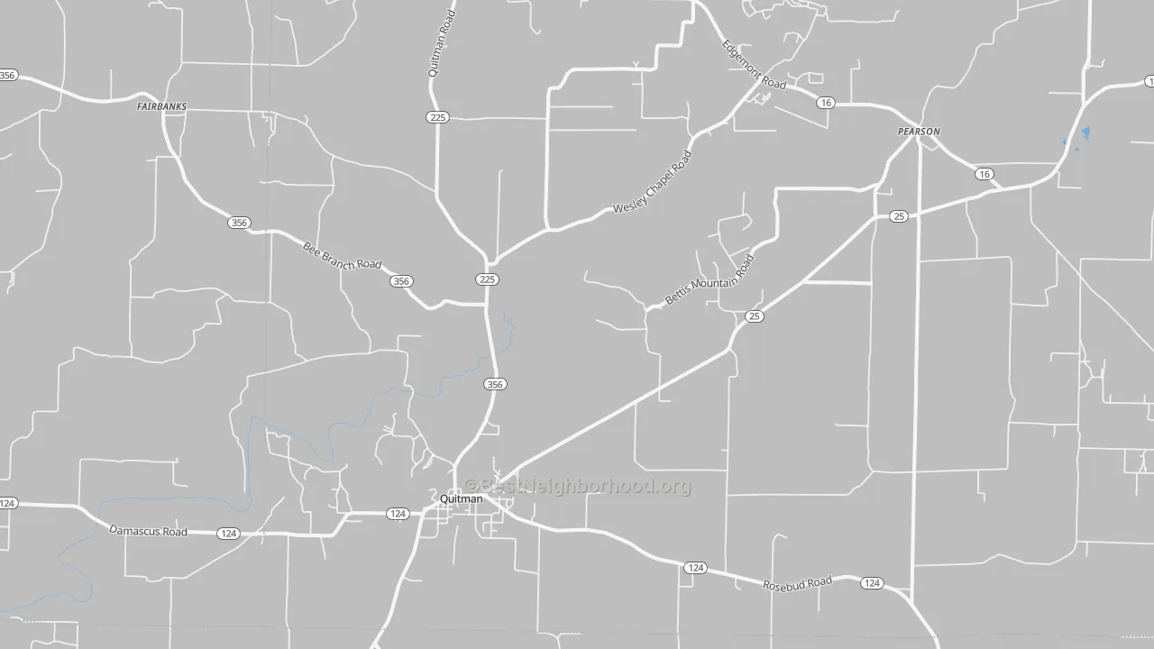 Transit Grade map of Quitman, AR