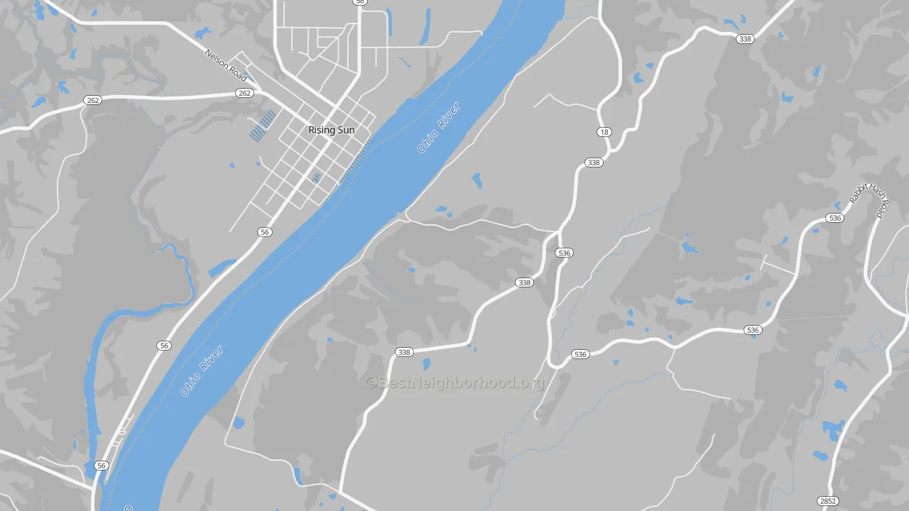 Transit Grade map of Rabbit Hash, KY