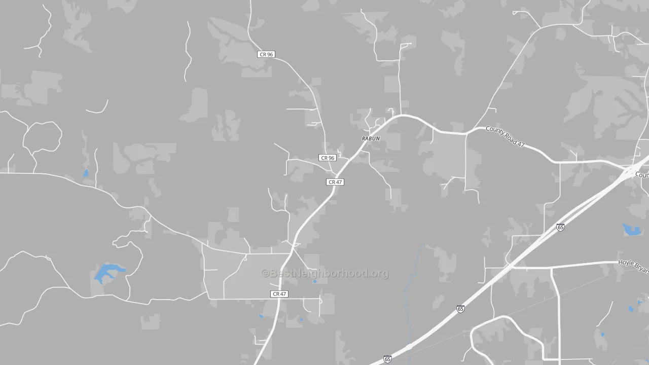 Transit Grade map of Rabun, AL