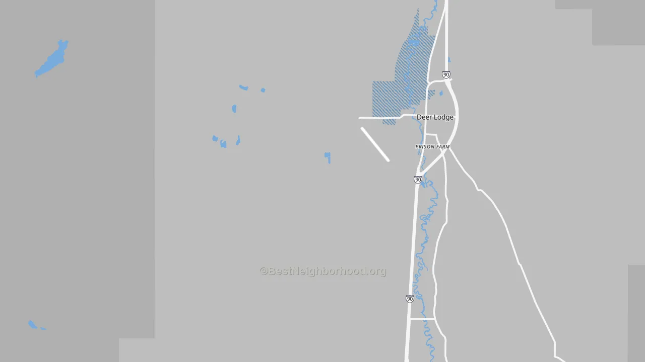 Transit Grade map of Racetrack, MT