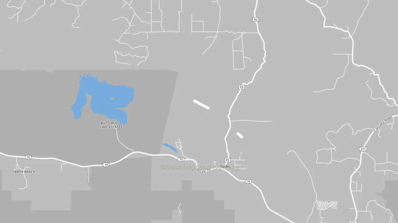 Transit Grade map of Radec, CA