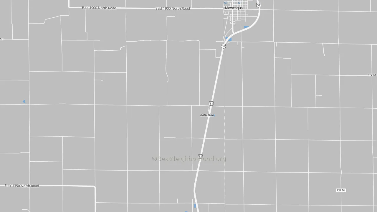 Transit Grade map of Radford, IL