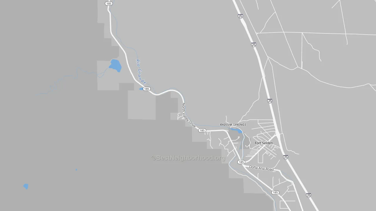 Transit Grade map of Radium Springs, NM