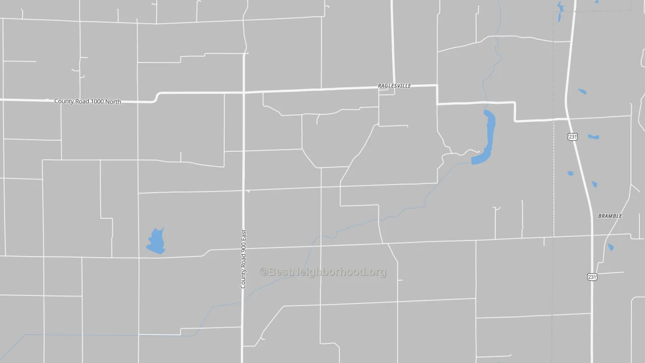 Transit Grade map of Raglesville, IN