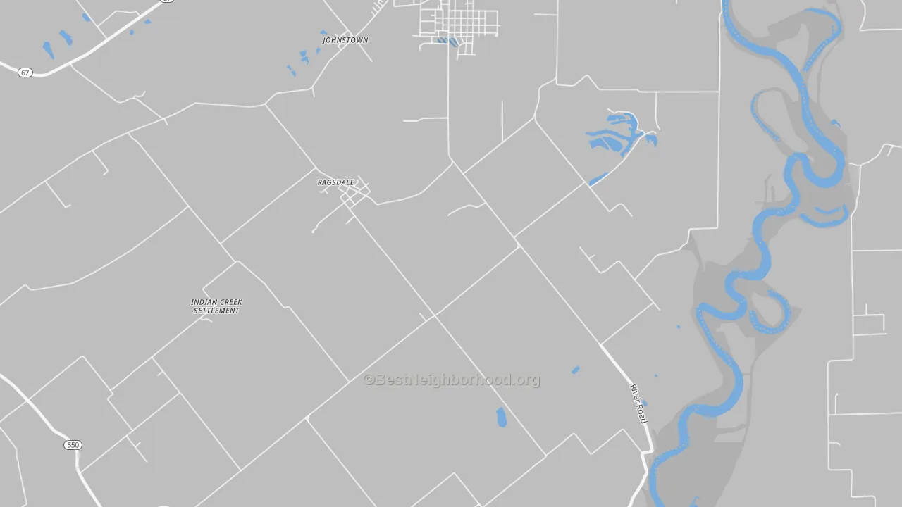 Transit Grade map of Ragsdale, IN