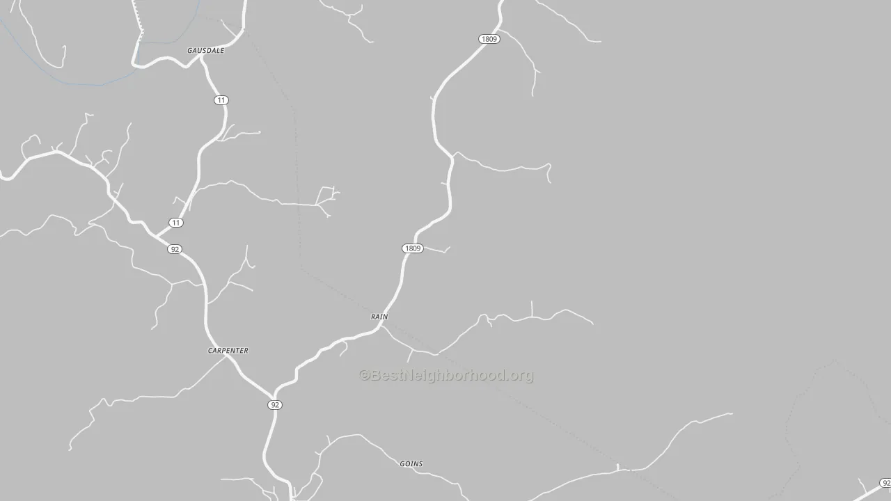 Transit Grade map of Rain, KY